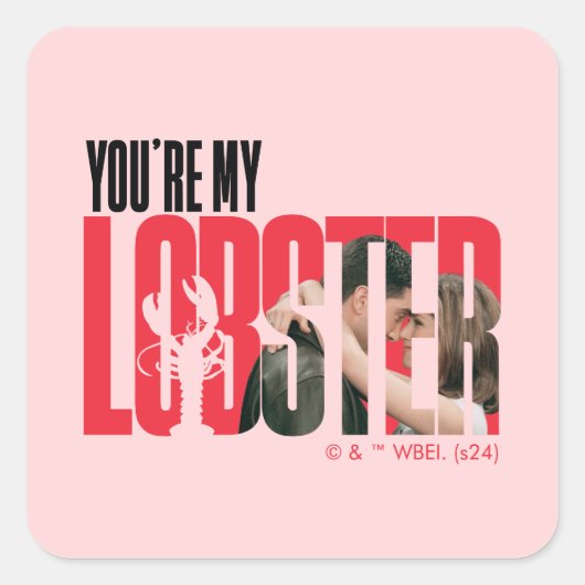 FRIENDS™ | レイチェル&ロス - You're My Lobster スクエアシール (正面)