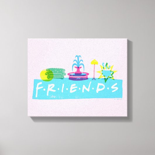 FRIENDS™ | ロゴとアイコン キャンバスプリント (正面)