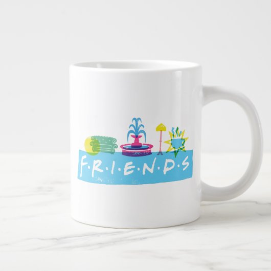 FRIENDS™ | ロゴとアイコン ジャンボコーヒーマグカップ (右)