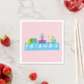 FRIENDS™ | ロゴとアイコン スタンダードカクテルナプキン (インサイチュ)