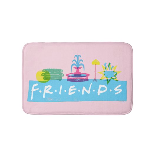 FRIENDS™ | ロゴとアイコン バスマット (正面)
