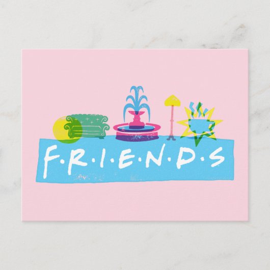 FRIENDS™ | ロゴとアイコン ポストカード (正面)
