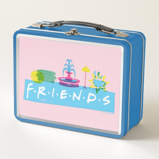 FRIENDS™ | ロゴとアイコン メタルランチボックス (正面)