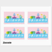 FRIENDS™ | ロゴとアイコン 長方形シール (シート)