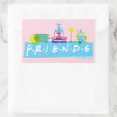 FRIENDS™ | ロゴとアイコン 長方形シール (バッグ)