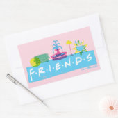FRIENDS™ | ロゴとアイコン 長方形シール (封筒)