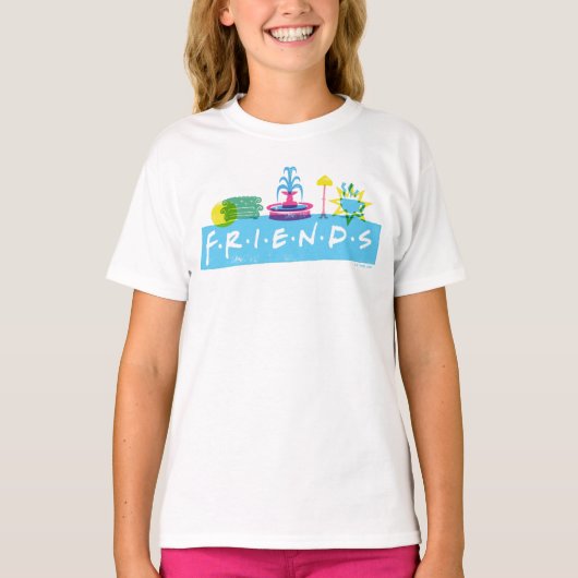 FRIENDS™ | ロゴとアイコン Tシャツ (正面)