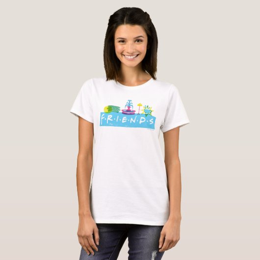 FRIENDS™ | ロゴとアイコン Tシャツ (正面フル)