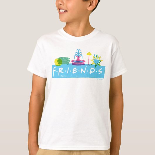 FRIENDS™ | ロゴとアイコン Tシャツ (正面)