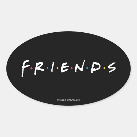 FRIENDS™ロゴ 楕円形シール (正面)
