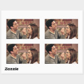 FRIENDS™ | ロスがレイチェルのメイクをする 長方形シール (シート)