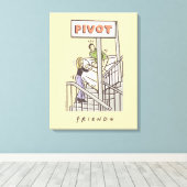 FRIENDS™ | ロスとレイチェルのPIVOT キャンバスプリント (インサイチュ (ウッドフロア))