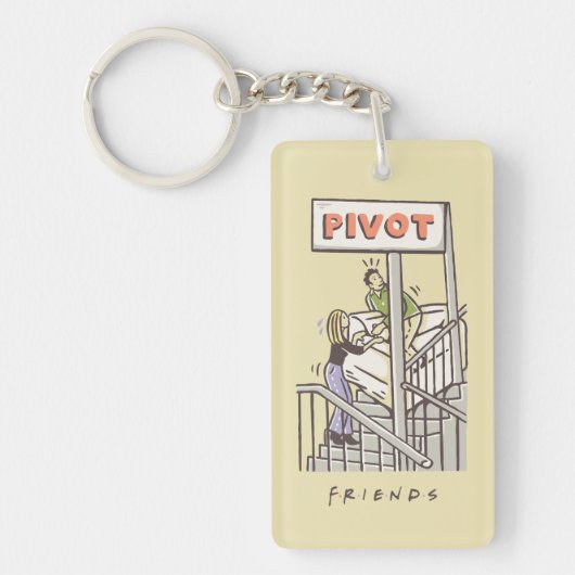 FRIENDS™ | ロスとレイチェルのPIVOT キーホルダー (正面)