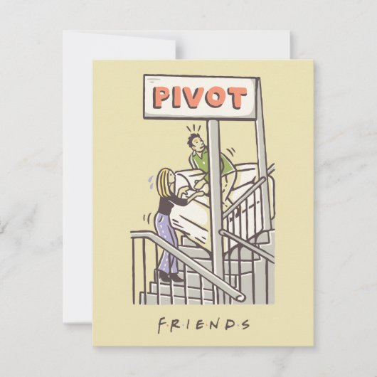 FRIENDS™ | ロスとレイチェルのPIVOT ノートカード (正面)