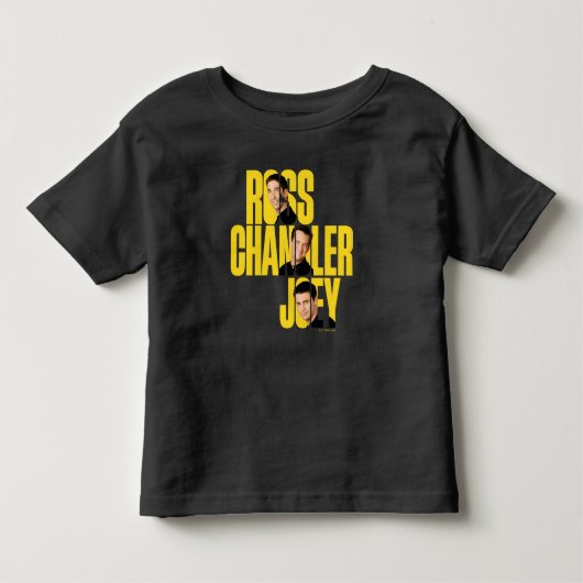 FRIENDS™ | ロス、チャンドラー、ジョーイ トドラーTシャツ (正面)