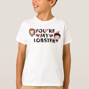 FRIENDS™ ロス&レイチェル ロブスターちびキャラ Tシャツ