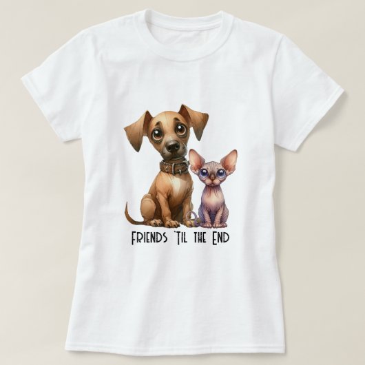 Friends – 動物Tシャツ Tシャツ (デザイン正面)