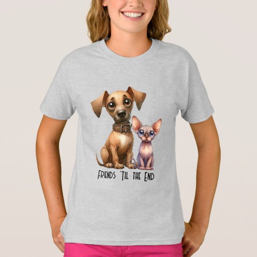 Friends – 動物Tシャツ Tシャツ (正面)