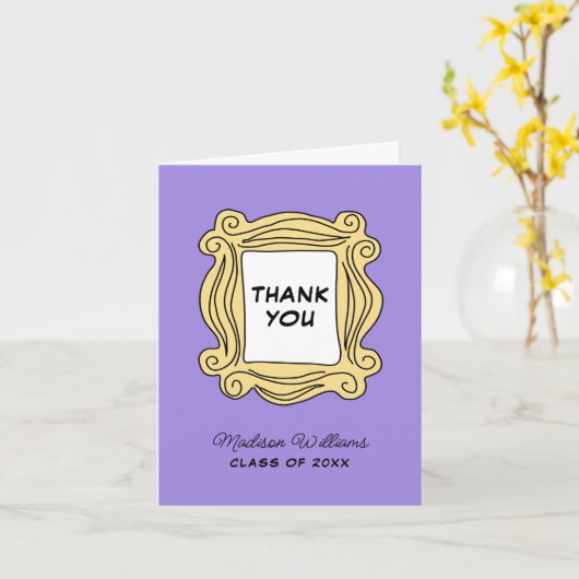 FRIENDS™卒業と一緒に1つ – ありがとう カード (黄色い花)