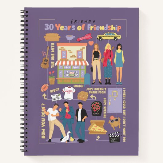 FRIENDS™ | 友情の30年 ノートブック (正面)
