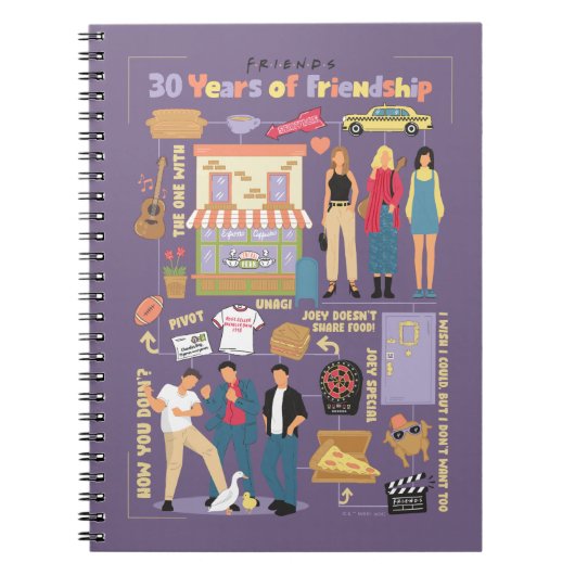 FRIENDS™ | 友情の30年 ノートブック (正面)
