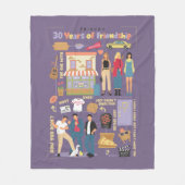 FRIENDS™ | 友情の30年 フリースブランケット (正面)