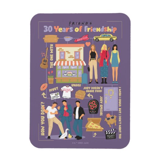 FRIENDS™｜友情の30年 マグネット (縦)