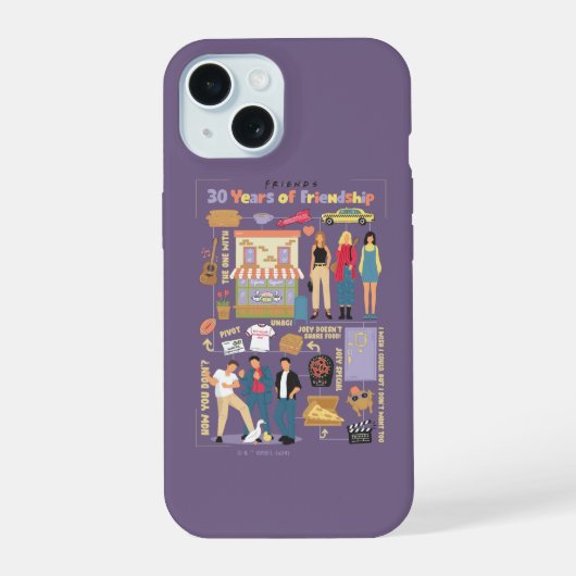 FRIENDS™ | 友情の30年 iPhone 15ケース (裏面)