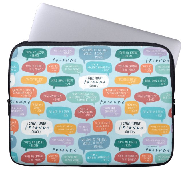 FRIENDS™ 引用パターン ラップトップスリーブ (正面)