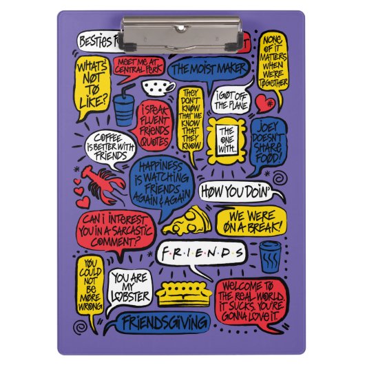 FRIENDS™引用文 クリップボード (正面)