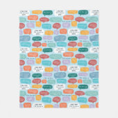 FRIENDS™引用文 フリースブランケット (正面)