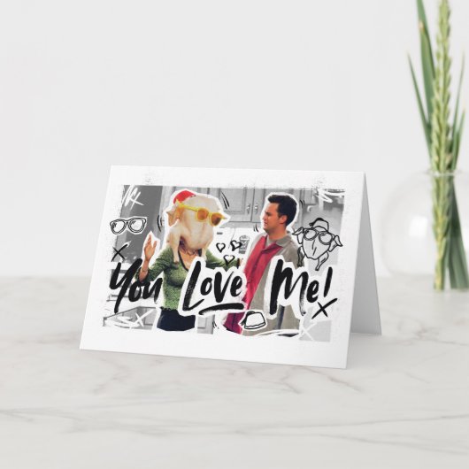 FRIENDS™ | 感謝祭の七面鳥の頭のモニカ カード (正面)