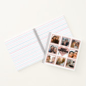 FRIENDS 最高のフォトコラージュバラ金ゴールドハート ノートブック (内部)