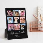 Friends 最高の BFF Photo Collageブラックハートスクリプト フォトプラーク<br><div class="desc">デザイン特集9枚のコラージュ、BFFカット写真縁ど。Slab serifと書道のスクリプトタイポグラフィ。</div>