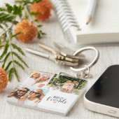 Friends 最高の Chic BFFモダン Script Photo キーホルダー (正面右)