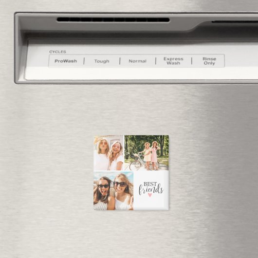 Friends 最高の Chic BFFモダン Script Photo マグネット (インサイチュ (食洗機))