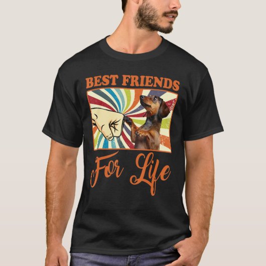 Friends 最高の For Life - Dachshund Dog Tシャツ (正面)