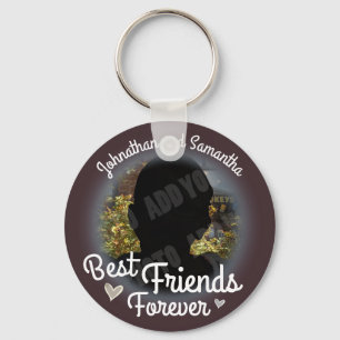 Friends 最高の Foreverおもしろいスクリプトフォトラウンド キーホルダー