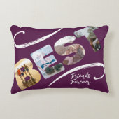 Friends 最高の Forever写真コラージュBFFギフトアクセント アクセントクッション (正面)