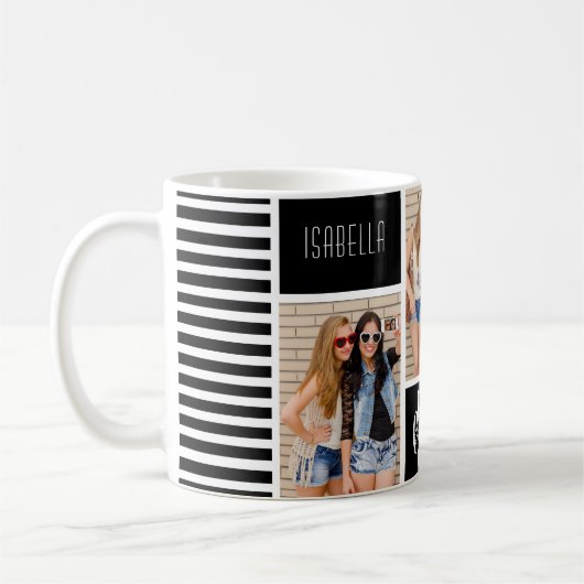 Friends 最高の Forever写真コラージュBFFギフト コーヒーマグカップ (左)