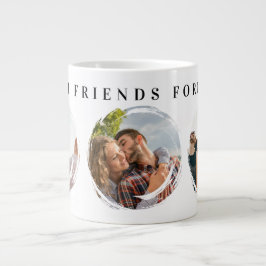 Friends 最高の Forever 3フォトコラージブラシ ジャンボコーヒーマグカップ