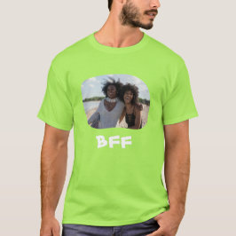 Friends 最高の Forever BFFが横向き写真をアップロード Tシャツ