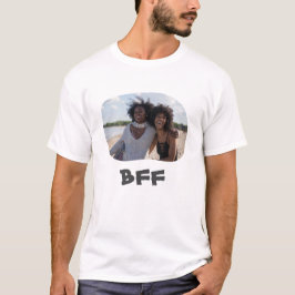 Friends 最高の Forever BFFが横向き写真をアップロード Tシャツ