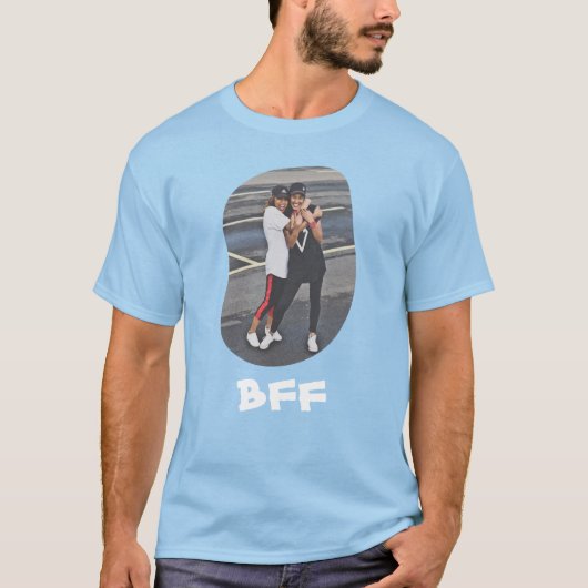 Friends 最高の Forever BFF Bestiesが写真をアップロード Tシャツ (正面)