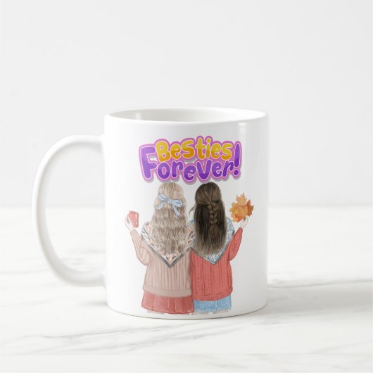 Friends 最高の Forever photo blocks Cups コーヒーマグカップ (左)