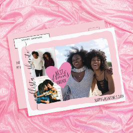 Friends 最高の Forever Photo Collage Galentine's Day シーズンポストカード