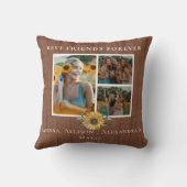 Friends 最高の Forever Sunflower 3 Photo Collage クッション (裏面)