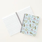 FRIENDS™水色アイコンのパターン ノートブック (内部)