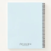 FRIENDS™水色アイコンのパターン ノートブック (裏面)