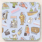 FRIENDS™漫画カラフルパターン コースター (正面)